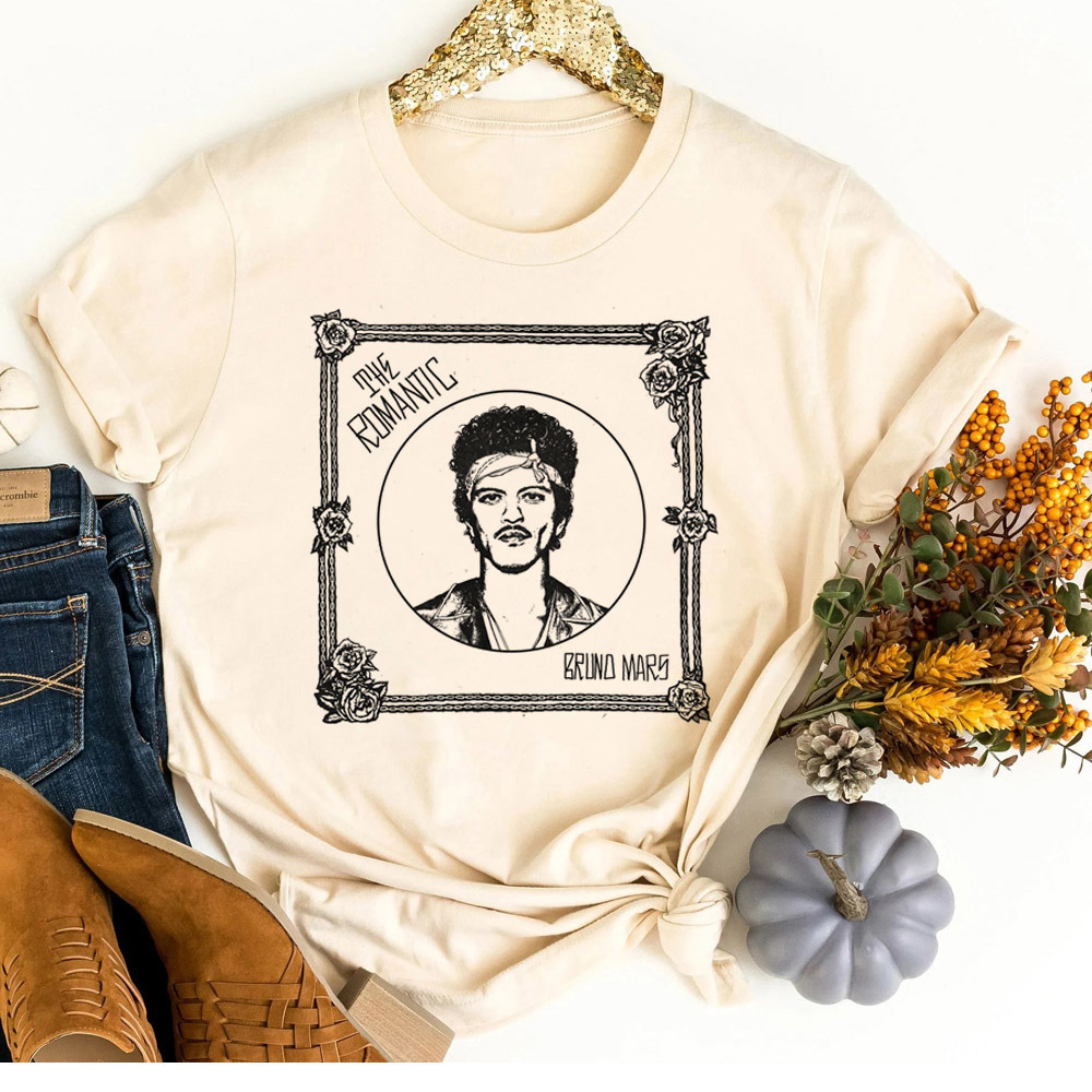 Women Fashion 80S - Kaos Bruno Mars Wanita Kaos Estetika