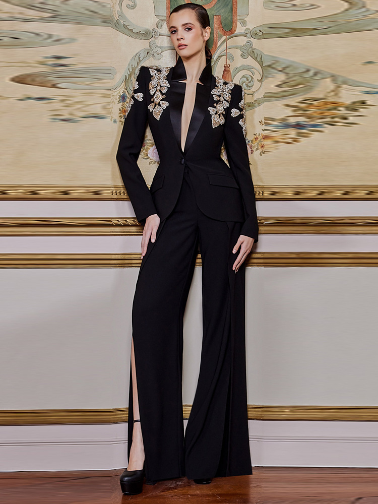 Wide Leg Palazzo Pants - HIGH STREET Setelan Desainer Terbaru 2026