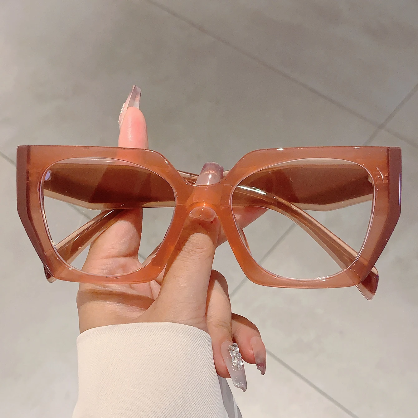 Women'S Fashion Glasses Non Prescription - GM LUMIAS Kacamata Wanita Ukuran Besar