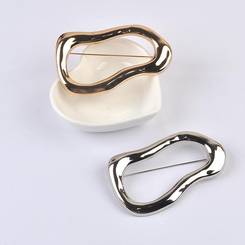 Women Fashion 80S - Bros Pin Lingkaran Besar Bahan Stainless