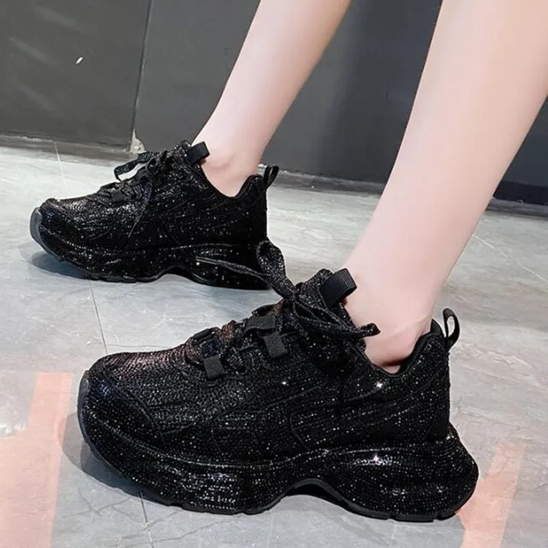 Women'S Fashion Running Shoes - Sepatu lari Bling wanita desainer sepatu