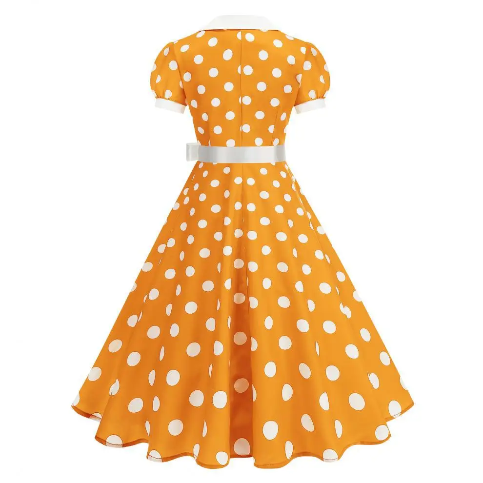 Women'S Fashion In The 1950S - Gaun Musim Panas Vintage Polka Dot