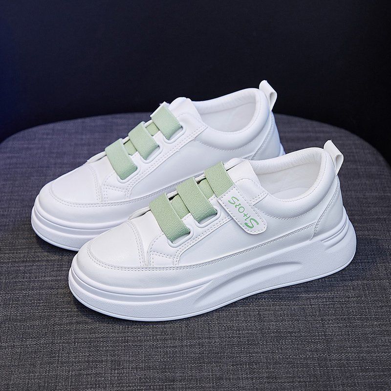 Women'S Fashion Velcro Sneakers - Sepatu Sneakers Putih Tinggi 2025 Wanita