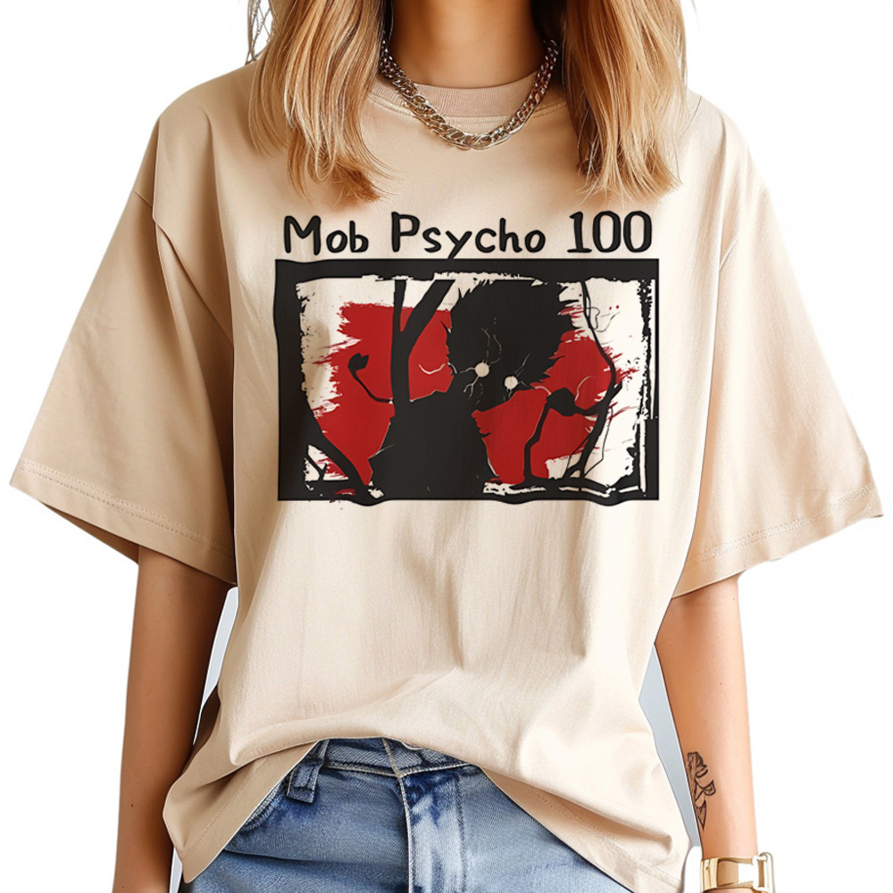 Women Fashion 80S - Kaus Mob Psycho 100 Wanita Psychedelic