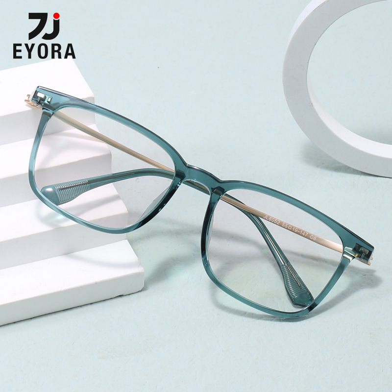 Women'S Fashion Glasses With Clear Lenses - Kacamata Baca Persegi Klasik EYORA untuk