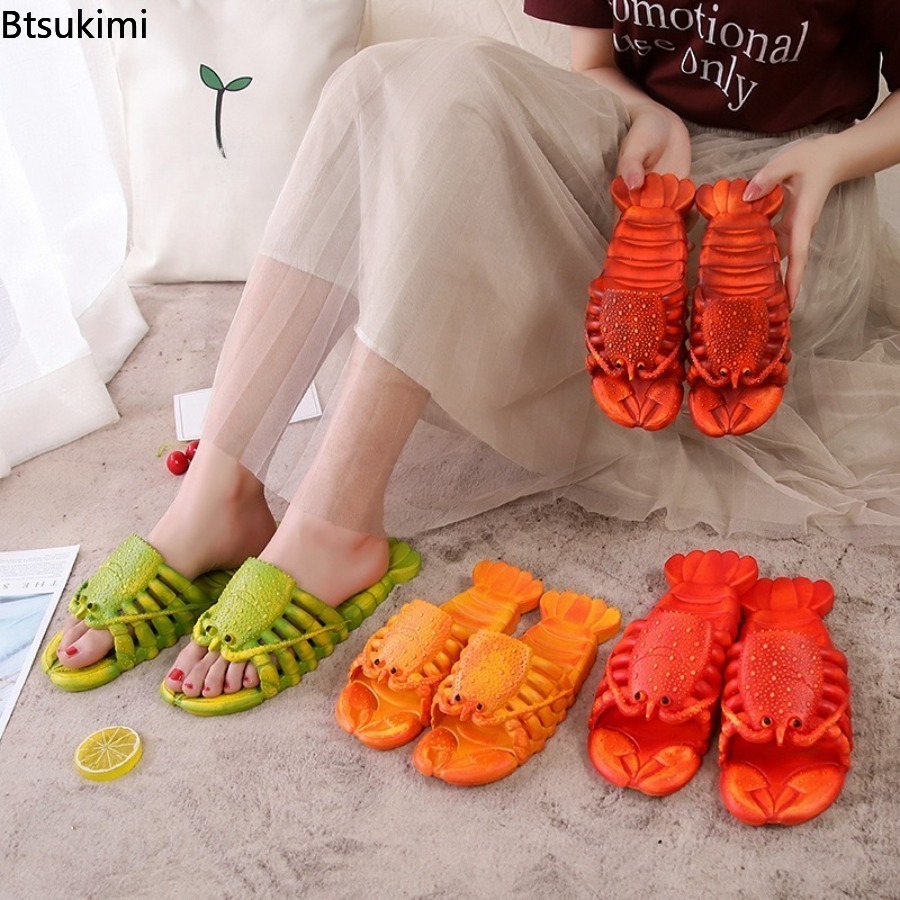 Women'S Fashion For Summer 2026 - Sandal Lobster Kartun Musim Panas 2026