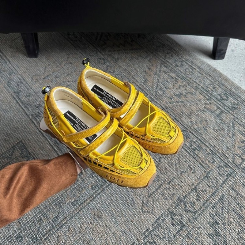 Women'S Fashion Velcro Sneakers - Sepatu Olahraga Wanita Flat Sol Lembut