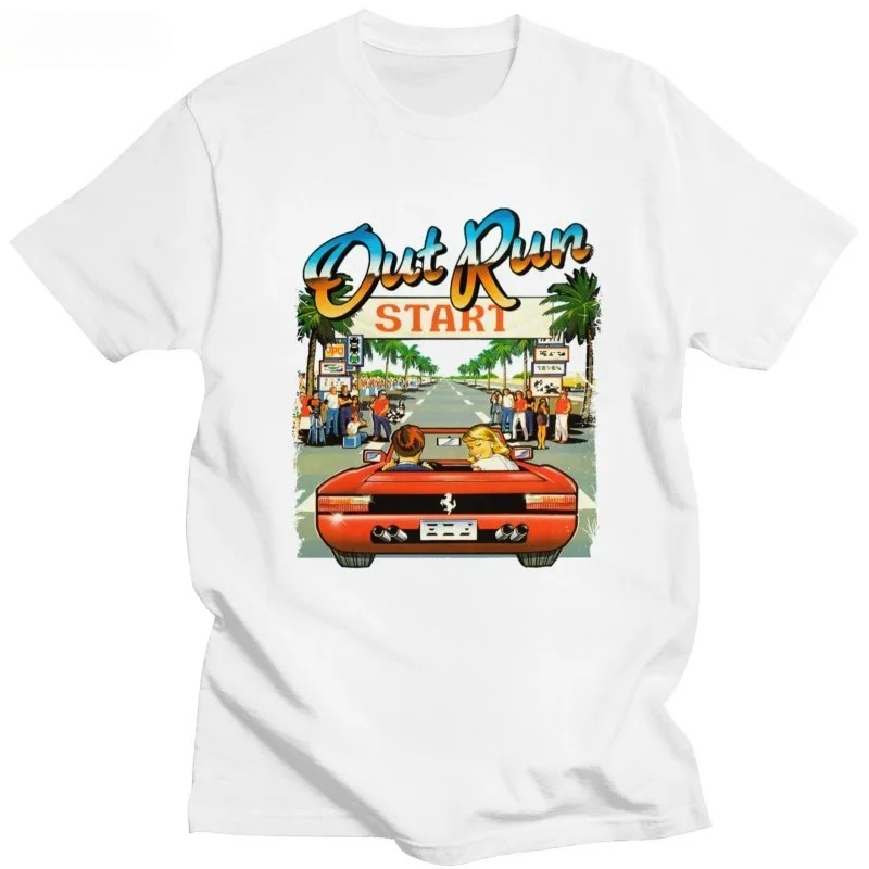 Women Fashion 80S - Kaus OutRun Video Game Balap Arcade