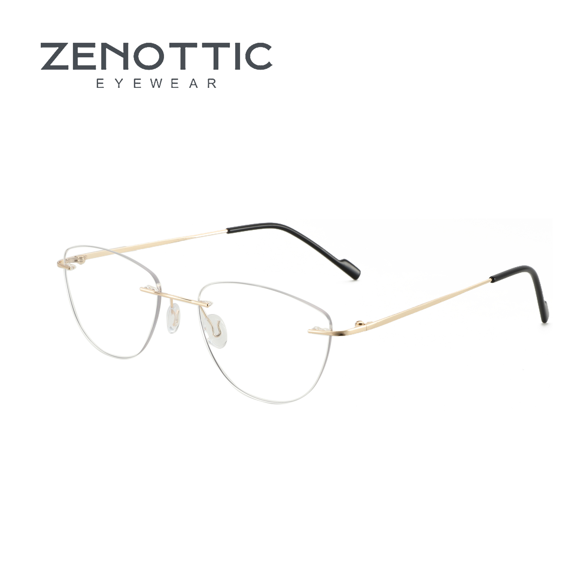 Women'S Fashion Glasses Non Prescription - ZENOTTIC Fashion kacamata optik tanpa bingkai