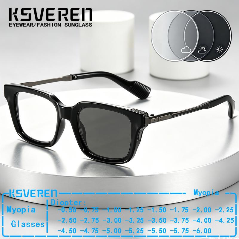 Women'S Fashion Glasses With Clear Lenses - Kacamata Miopi Fotokromik Desain Mewah Persegi
