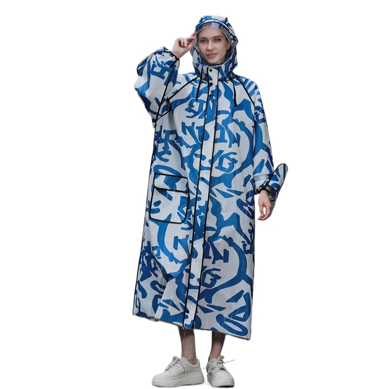 Women'S Fashion Raincoat - Jas Hujan Kamuflase Panjang untuk Dewasa,