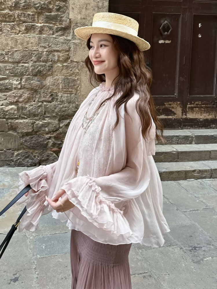 Atasan longgar berenda dengan  - Women'S Fashion For Summer 2026 ulasan dan harga