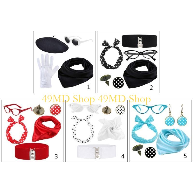 49MD 50s Set Kostum Pesta Rave - Women'S Fashion In The 1950S ulasan dan harga