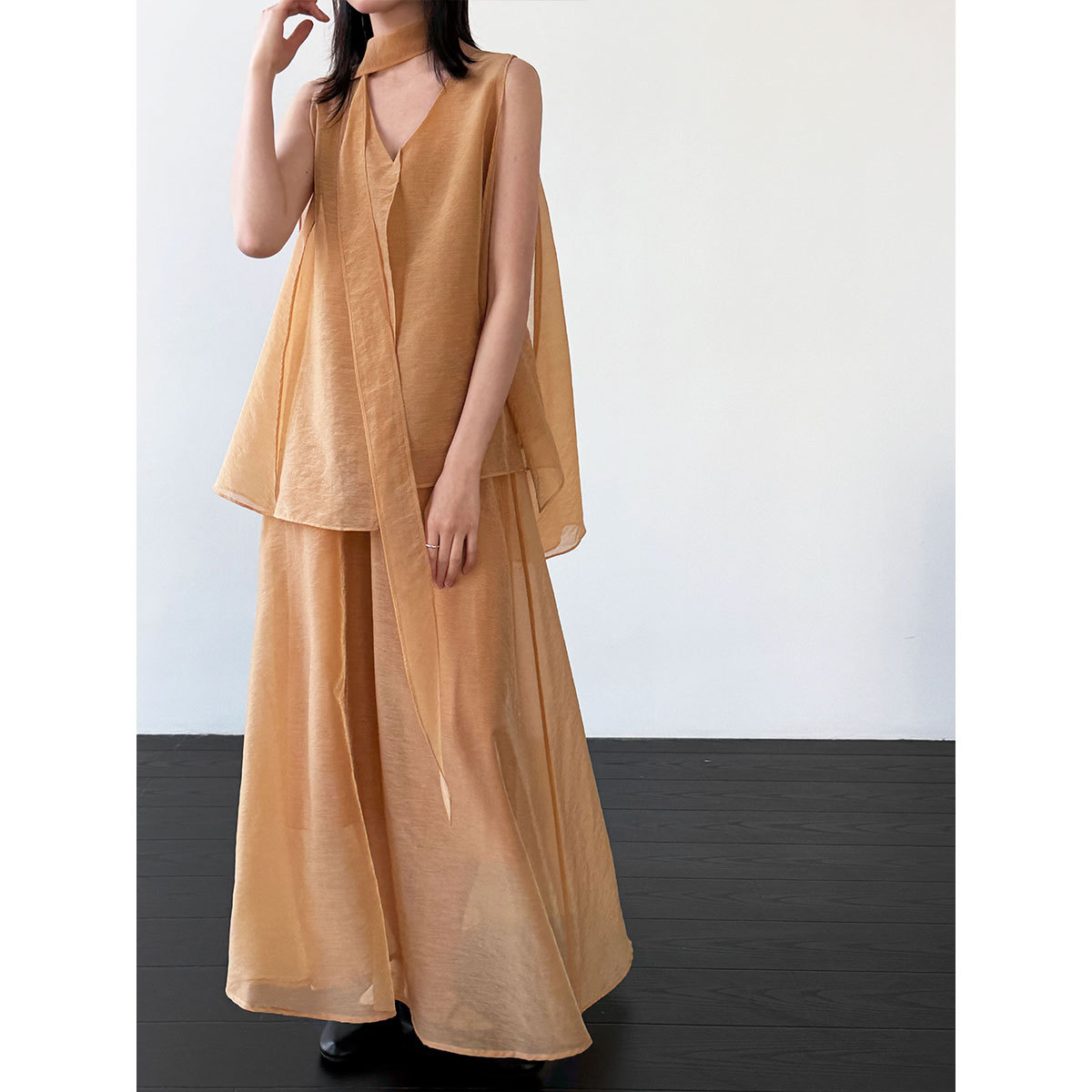 2026 Setelan Wanita Dua Potong - Wide Leg Palazzo Pants ulasan dan harga
