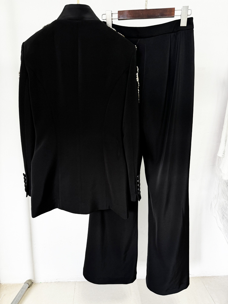 HIGH STREET Setelan Desainer T - Wide Leg Palazzo Pants ulasan dan harga