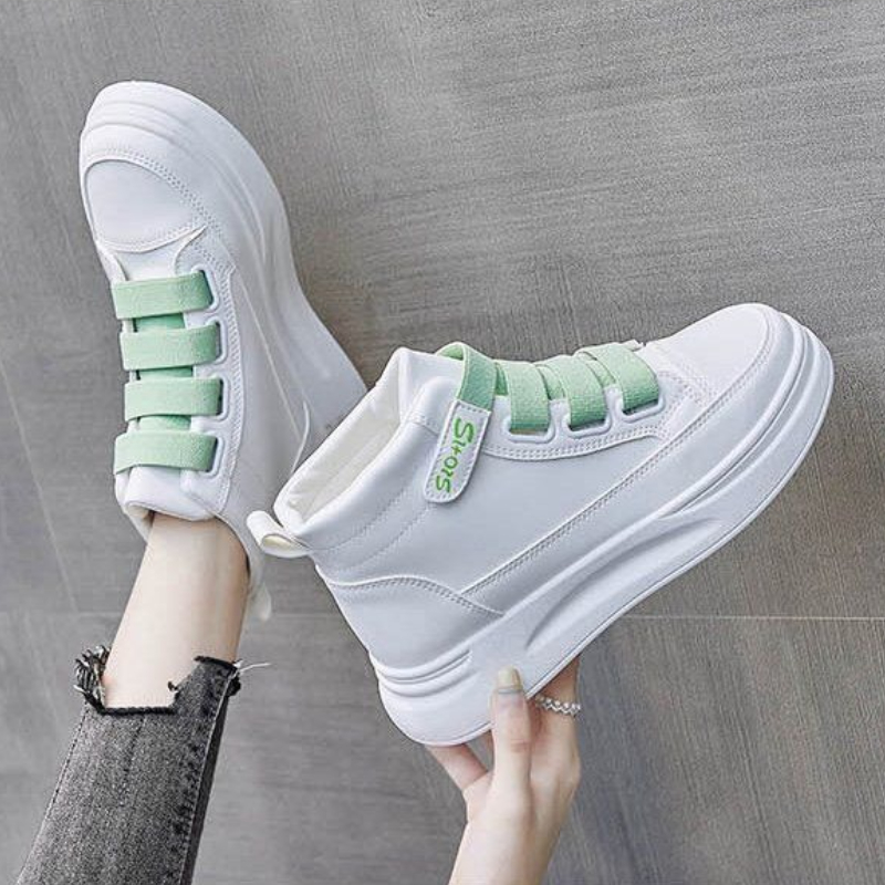 Sepatu Sneakers Putih Serbagun - Women'S Fashion Velcro Sneakers ulasan dan harga