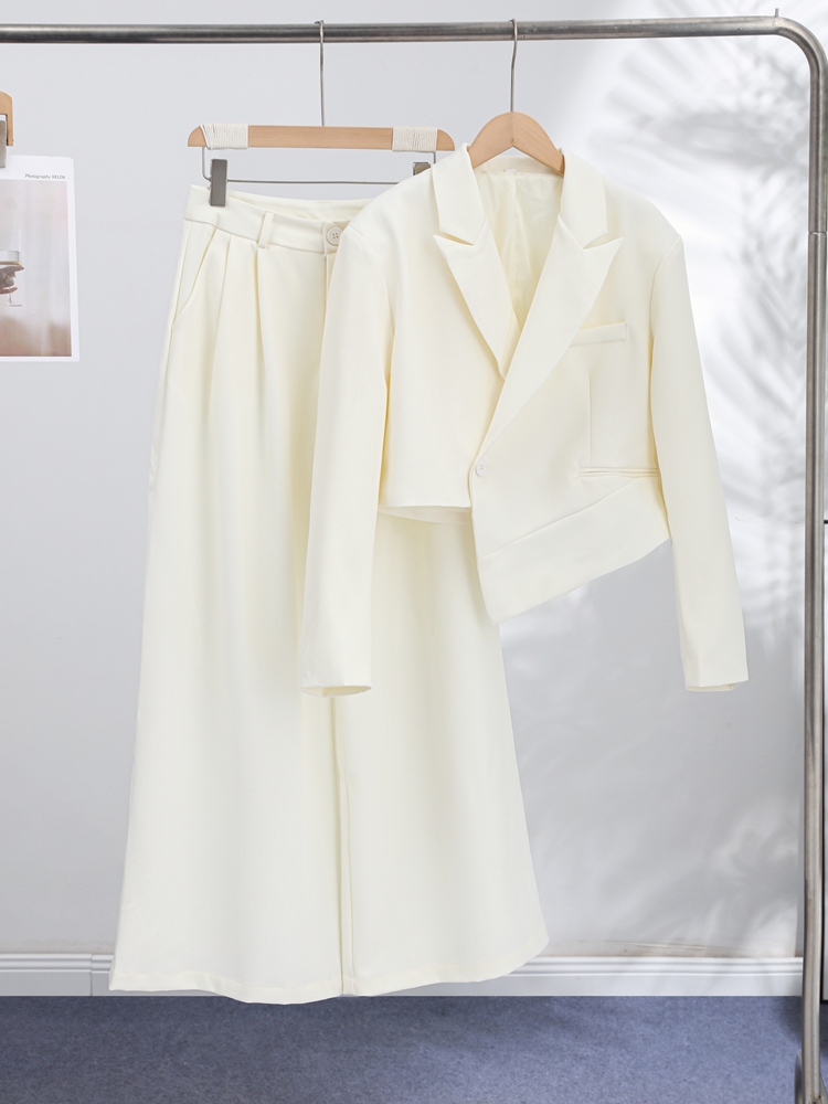 Pakaian Kerja Wanita Solid den - Wide Leg Palazzo Pants ulasan dan harga