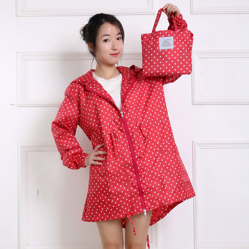 Jas hujan wanita motif bintik, - Women'S Fashion Raincoat ulasan dan harga