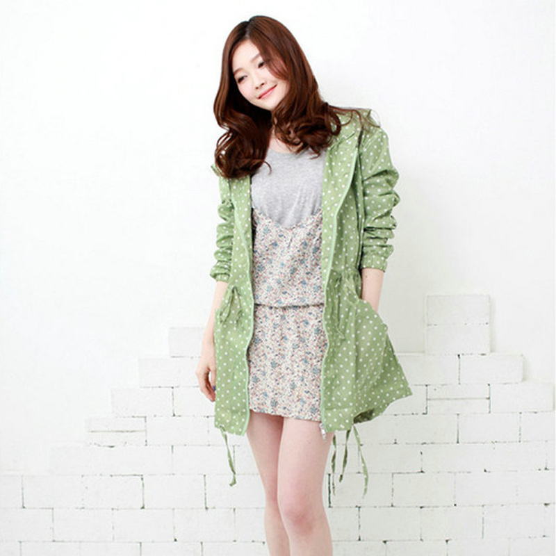Jas hujan wanita motif bintik, - Women'S Fashion Raincoat ulasan dan harga