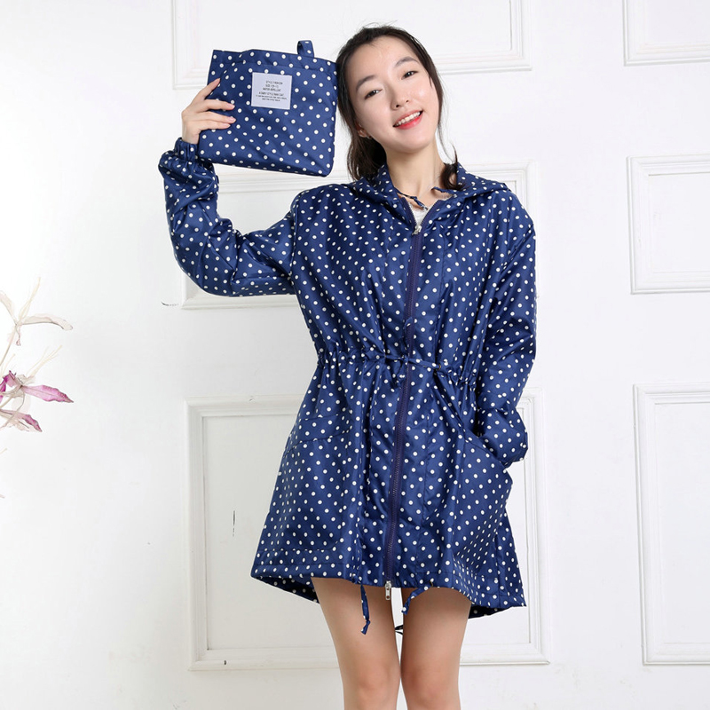 Jas hujan wanita motif bintik, - Women'S Fashion Raincoat ulasan dan harga