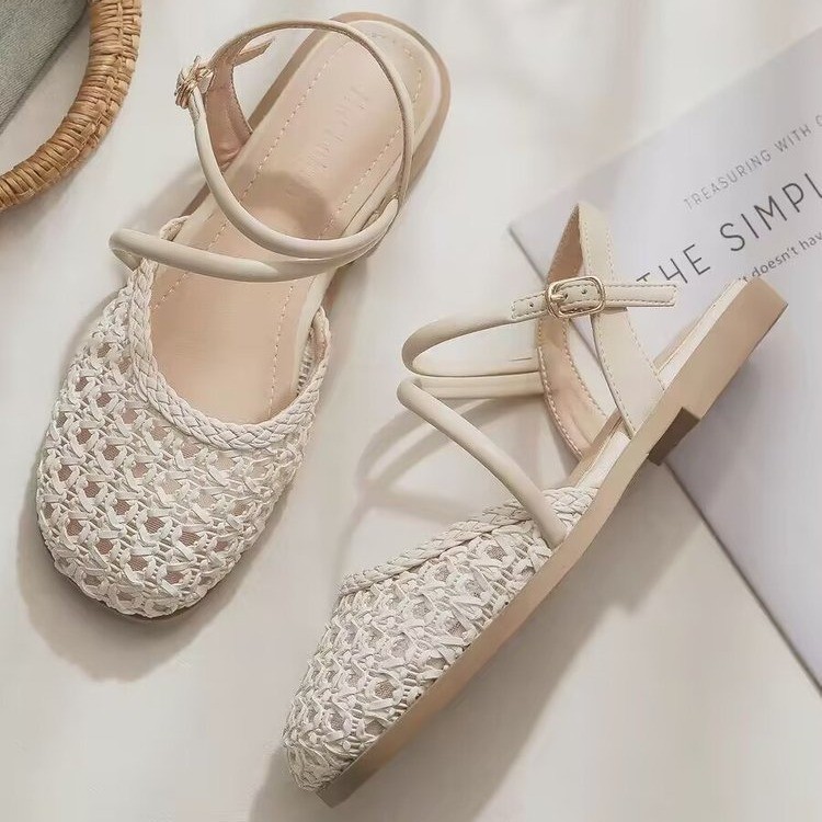 Sandal tertutup gaya Prancis u - Women'S Fashion Sandals ulasan dan harga