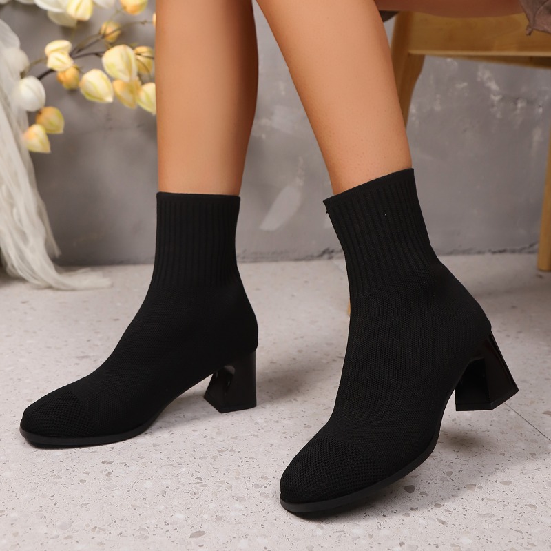 Sepatu Bot Wanita Model Rajut  - Women Fashion Model ulasan dan harga