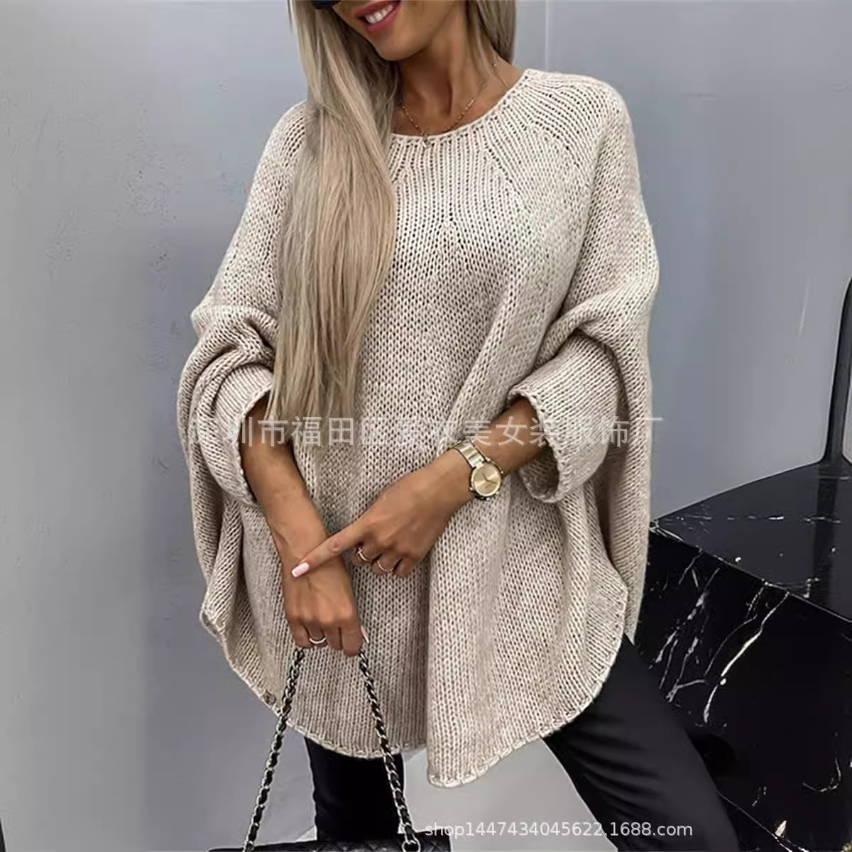 Sueter Rajut Wanita Model Cape - Women'S Fashion Raincoat ulasan dan harga