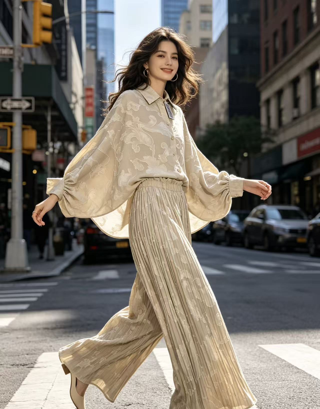 Piyama Wanita Model Terbaru 20 - Wide Leg Palazzo Pants ulasan dan harga