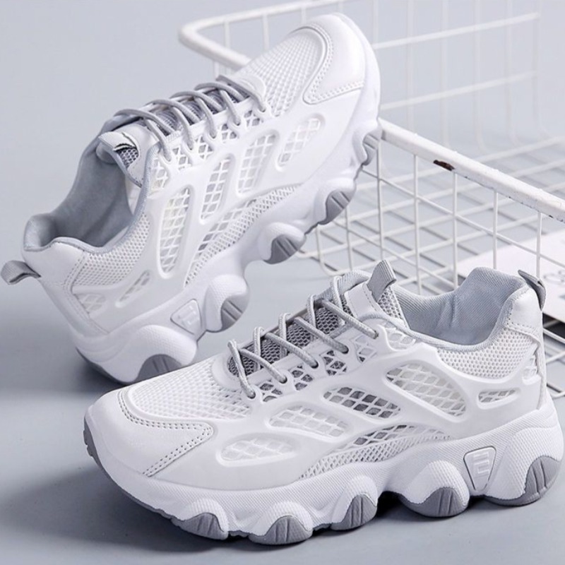 Sepatu kets tebal jaring bersi - Women'S Fashion Running Shoes ulasan dan harga