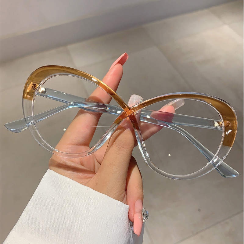 KAMMPT kacamata Oval berukuran - Women'S Fashion Glasses Non Prescription ulasan dan harga