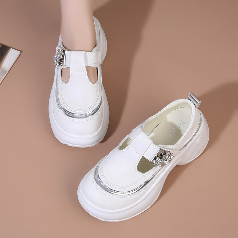 Sepatu Kasual Dekorasi Glitter - Women'S Fashion Velcro Sneakers ulasan dan harga