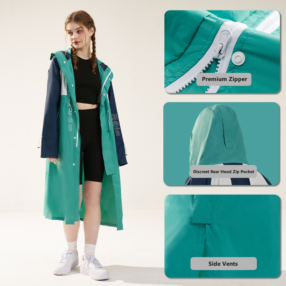 Jas Hujan Wanita Model Trench  - Women'S Fashion Raincoat ulasan dan harga