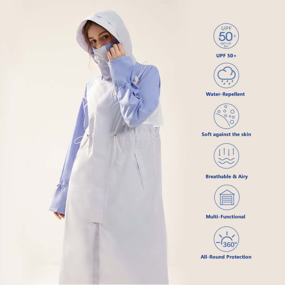 Jas Hujan Wanita Model Trench  - Women'S Fashion Raincoat ulasan dan harga