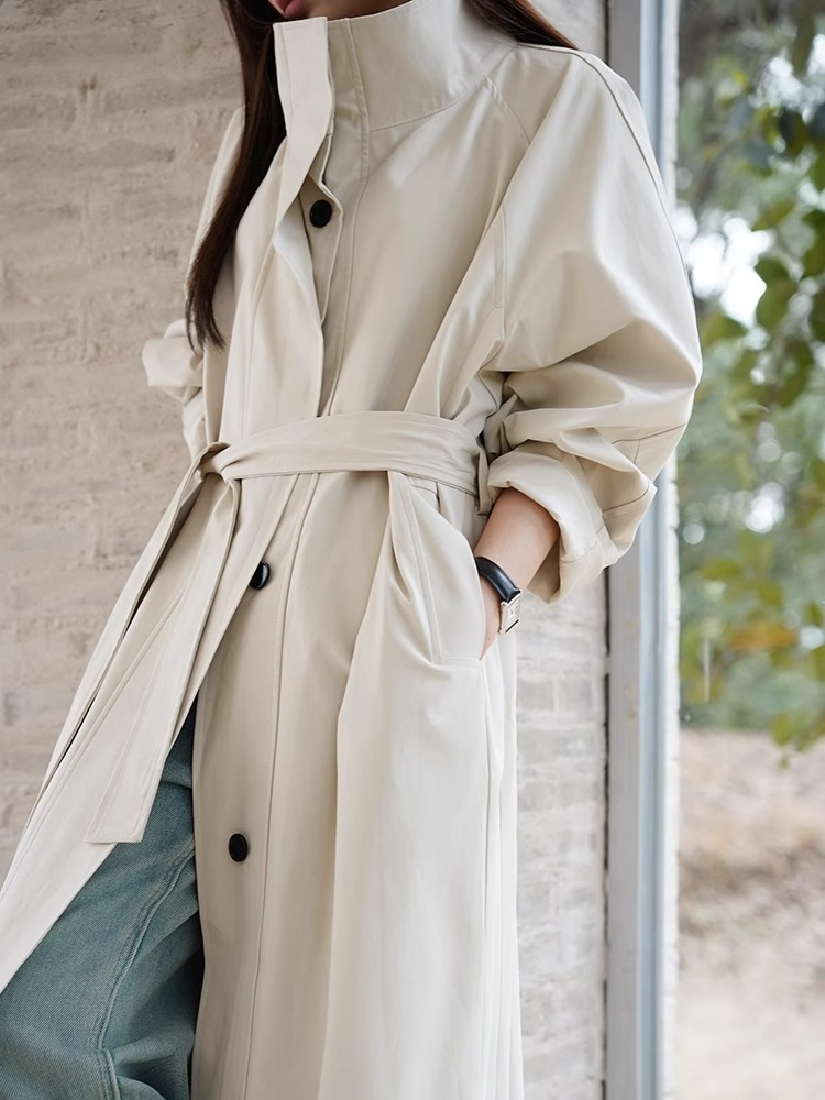 Jas Hujan Wanita Model Trench  - Women'S Fashion Raincoat ulasan dan harga