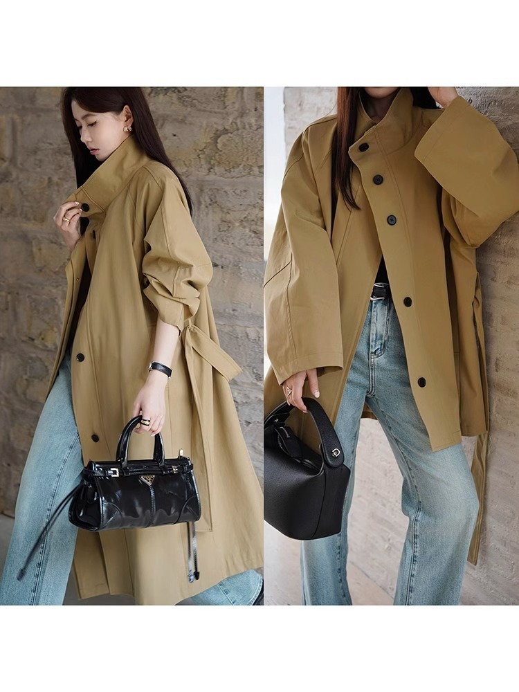 Jas Hujan Wanita Model Trench  - Women'S Fashion Raincoat ulasan dan harga