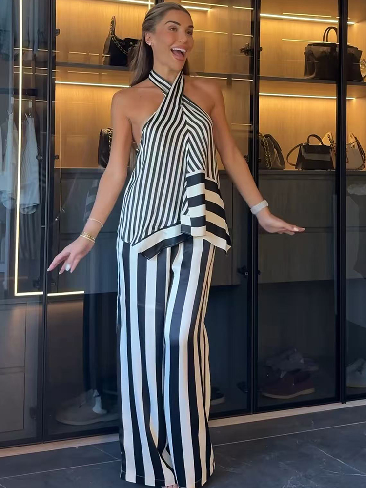 TFMLN 2026 Setelan Wanita deng - Wide Leg Palazzo Pants ulasan dan harga
