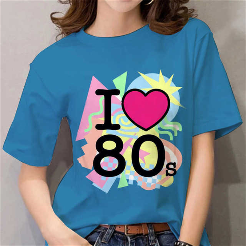 Kaos Wanita 80-an Hitam/Putih, - Women Fashion 80S ulasan dan harga