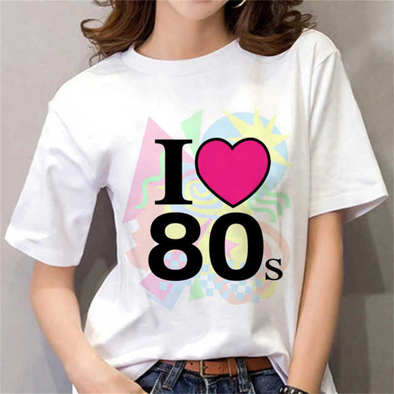 Kaos Wanita 80-an Hitam/Putih, - Women Fashion 80S ulasan dan harga