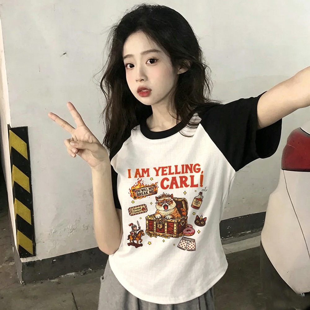 Kaos Dungeon Crawler Carl wani - Women Fashion 80S ulasan dan harga