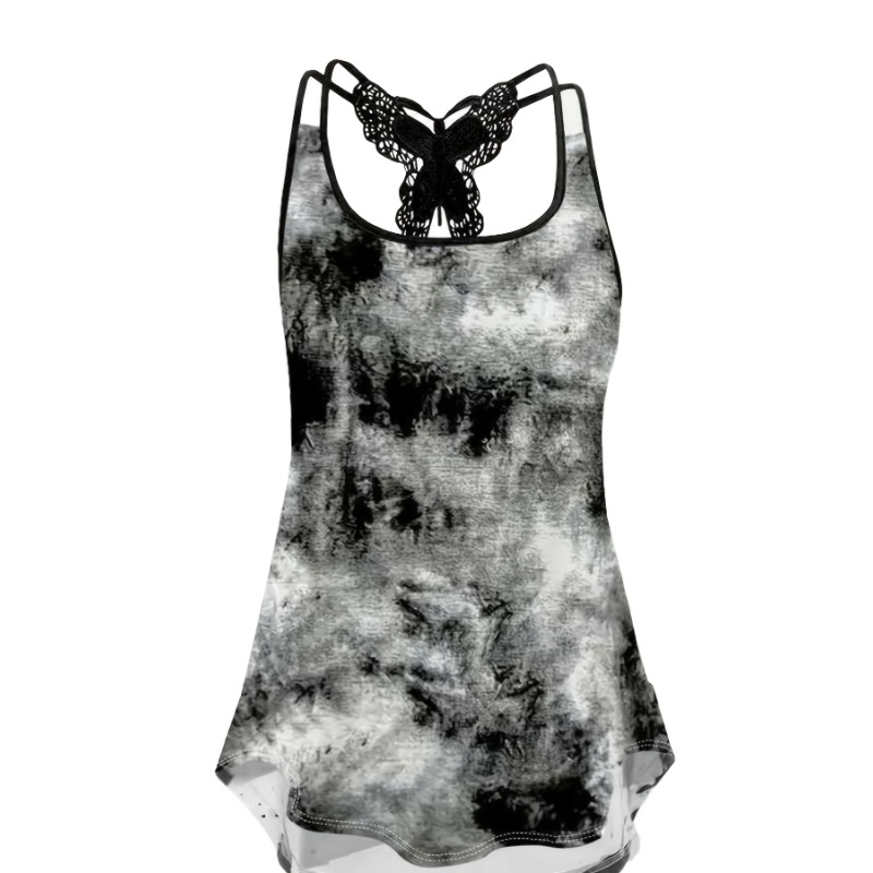 Tank Top Gambar Cetak Ukuran B - Women Fashion Vest ulasan dan harga