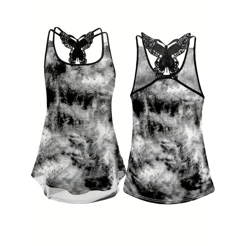 Tank Top Gambar Cetak Ukuran B - Women Fashion Vest ulasan dan harga