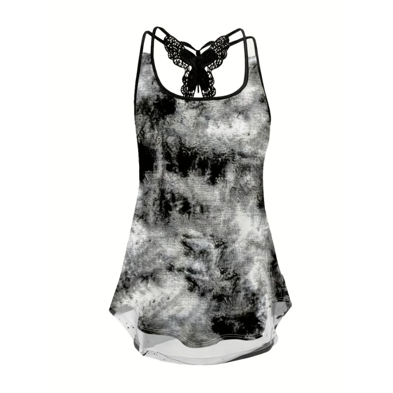 Tank Top Gambar Cetak Ukuran B - Women Fashion Vest ulasan dan harga