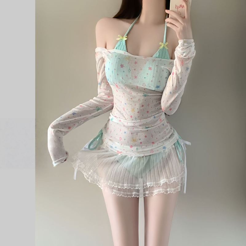 Set Bikini Lengan Panjang Wani - Women'S Fashion For Summer 2026 ulasan dan harga