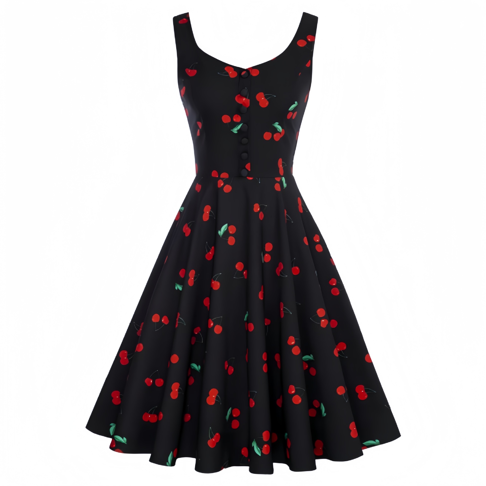 Gaun Koktail Tanpa Lengan Retr - Women'S Fashion In The 1950S ulasan dan harga