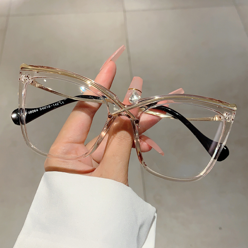 KAMMPT Kacamata Mata Kucing Uk - Women'S Fashion Glasses Non Prescription ulasan dan harga