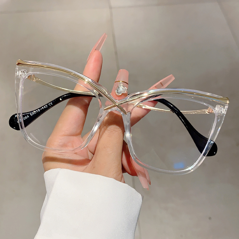 KAMMPT Kacamata Mata Kucing Uk - Women'S Fashion Glasses Non Prescription ulasan dan harga