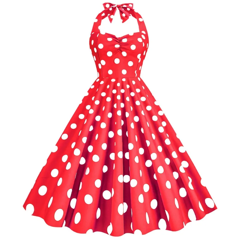 Gaun Polkadot Retro Wanita Sek - Women'S Fashion In The 1950S ulasan dan harga