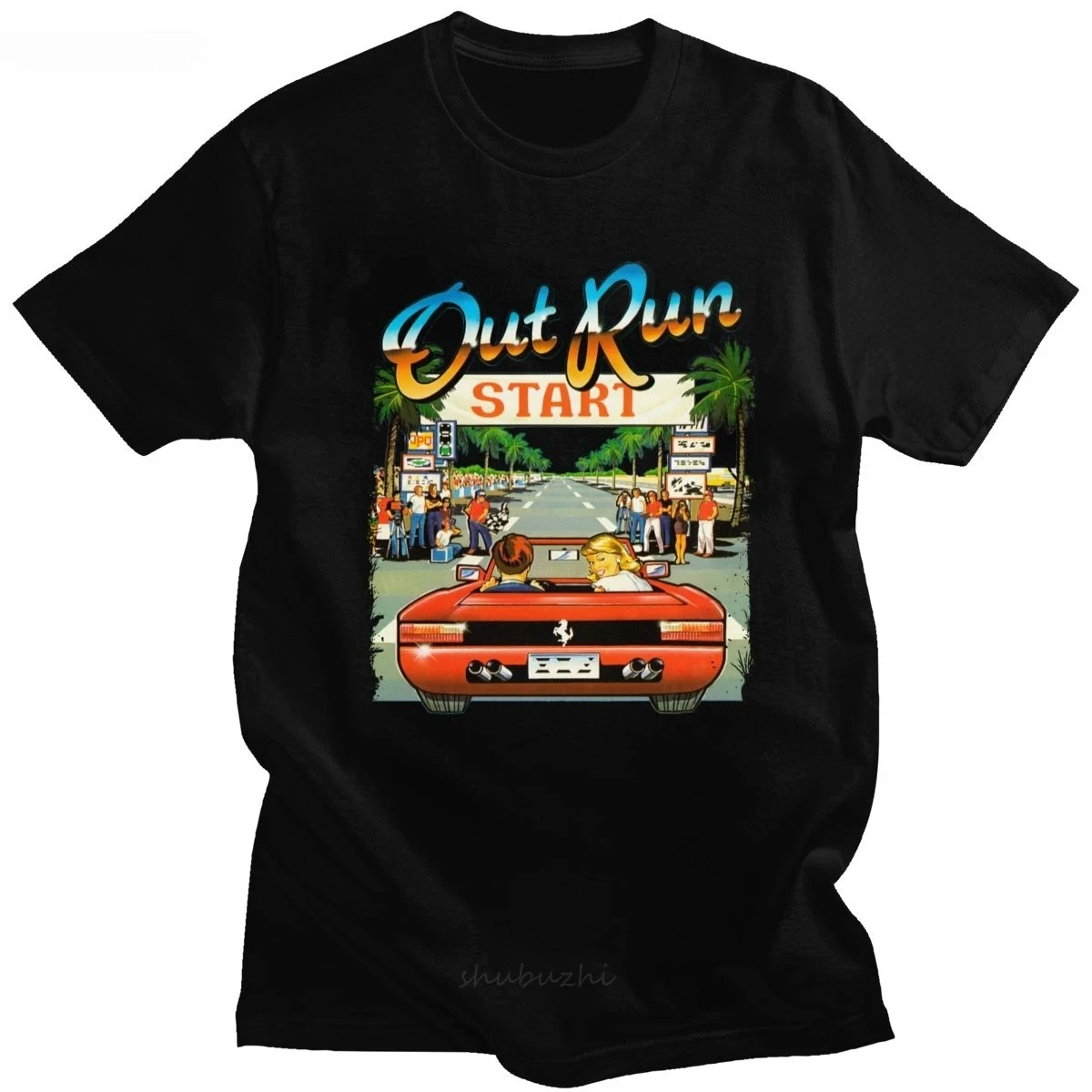 Kaus OutRun Video Game Balap A - Women Fashion 80S ulasan dan harga