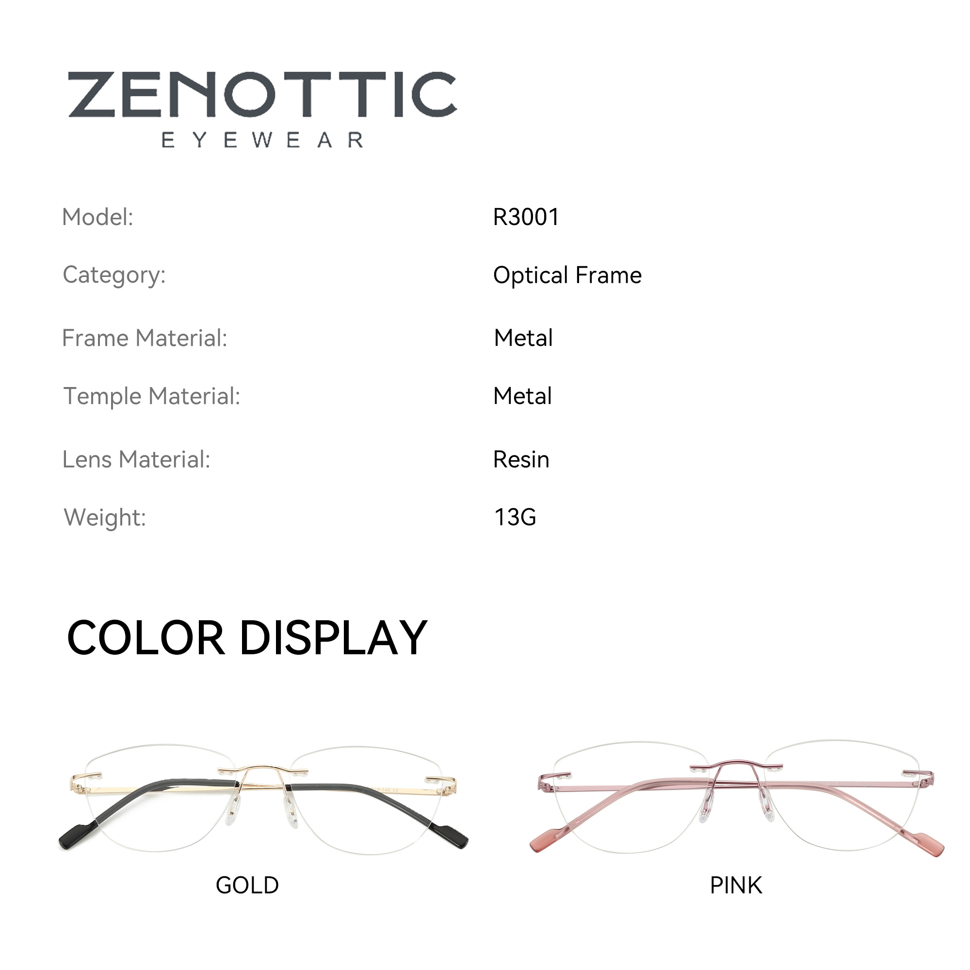 ZENOTTIC Fashion kacamata opti - Women'S Fashion Glasses Non Prescription ulasan dan harga