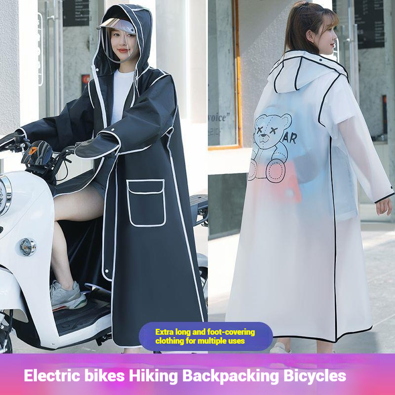 Jas hujan panjang tahan air de - Women'S Fashion Raincoat ulasan dan harga